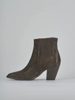 Stivaletti tacco 9cm camoscio testa