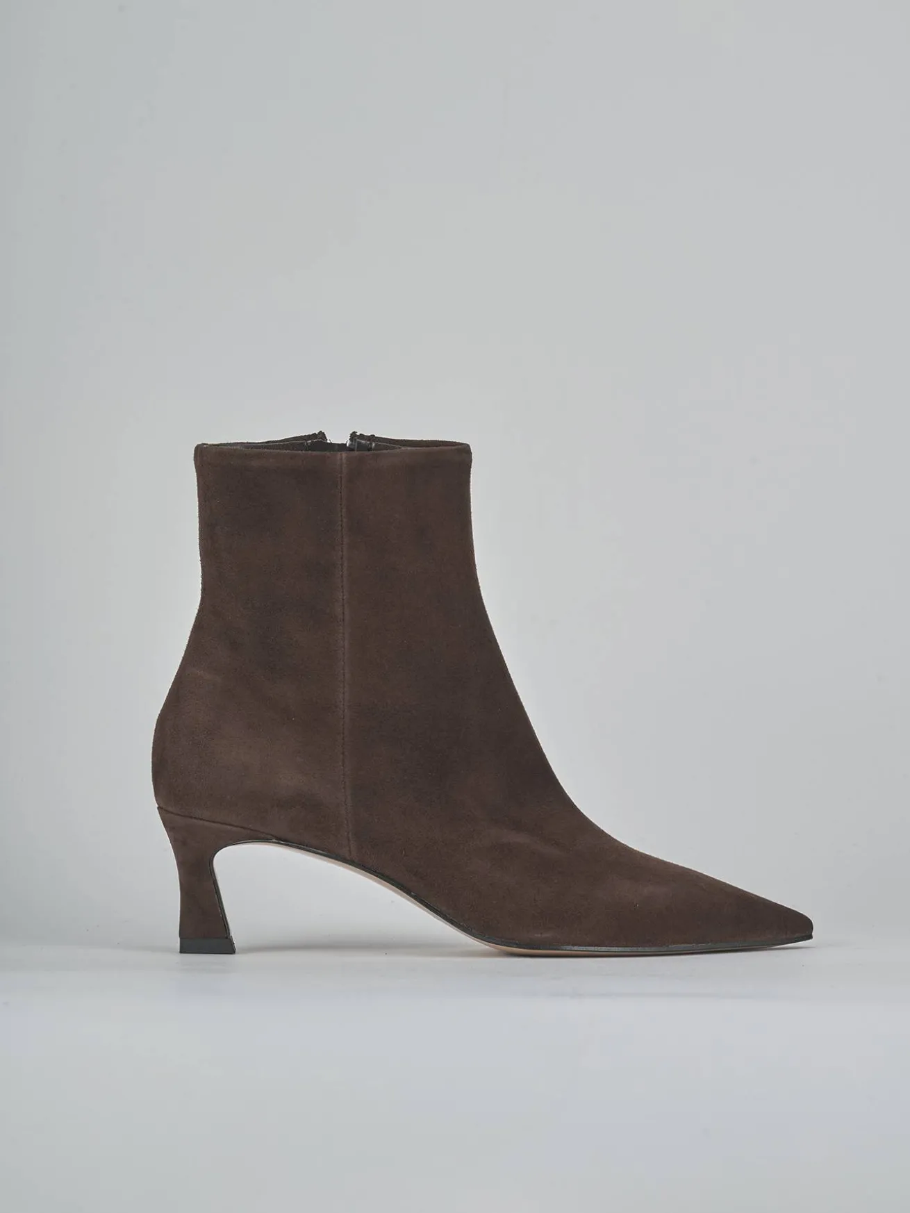 Stivaletti tacco 6cm camoscio testa