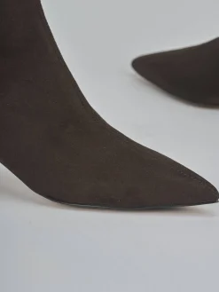 Stivaletti tacco 5cm camoscio testa