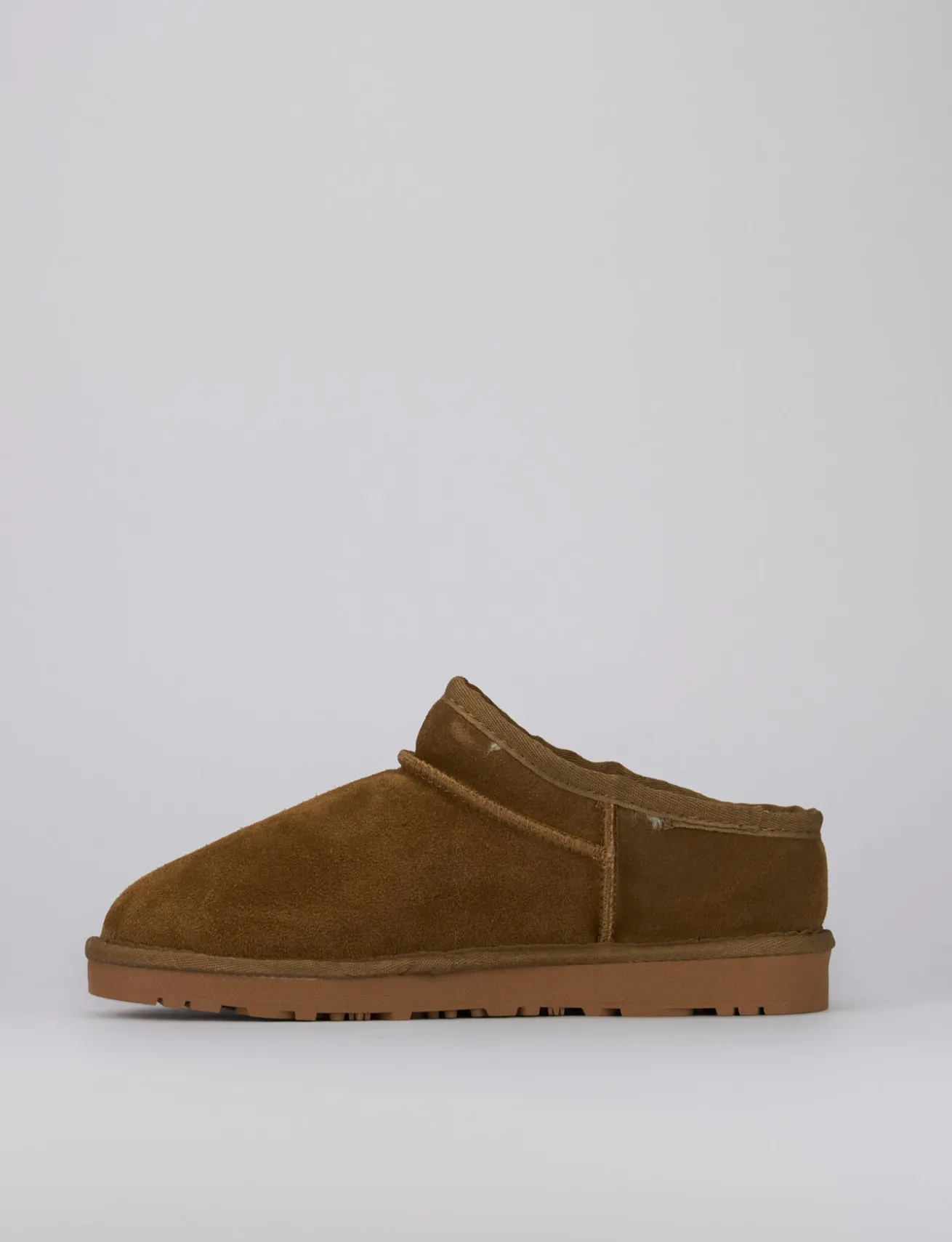 Stivaletti tacco 1cm camoscio marrone