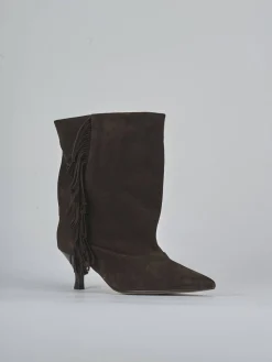 Stivaletti tacco 5cm camoscio testa