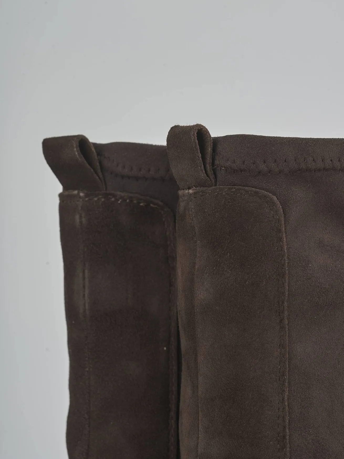 Stivaletti tacco 3cm camoscio testa