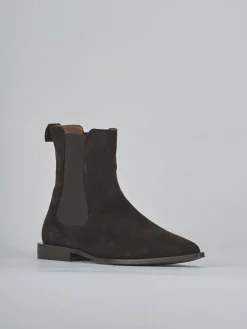 Stivaletti tacco 2cm camoscio testa