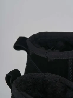 Stivaletti tacco 2cm camoscio nero