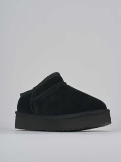 Stivaletti tacco 2cm camoscio nero