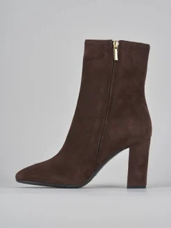 Stivaletti tacco 9cm camoscio testa