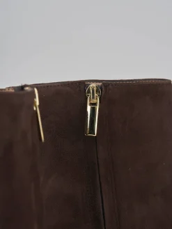 Stivaletti tacco 9cm camoscio testa