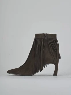 Stivaletti tacco 7cm camoscio testa