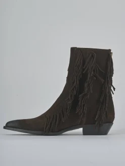 Stivaletti tacco 3cm camoscio testa