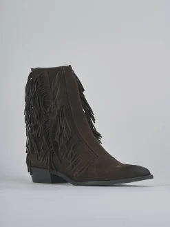 Stivaletti tacco 3cm camoscio testa