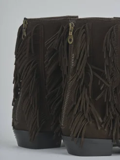 Stivaletti tacco 3cm camoscio testa