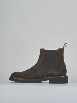 Stivaletti tacco 2cm camoscio testa