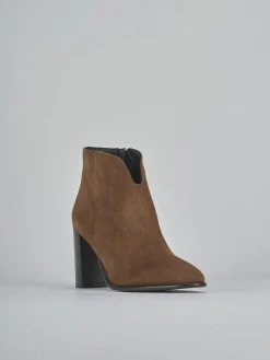 Stivaletti tacco 9cm camoscio testa