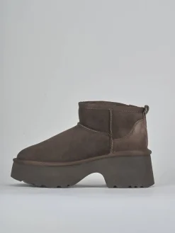 Stivaletti tacco 3cm camoscio testa