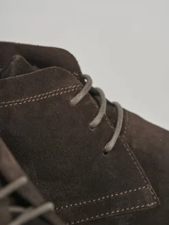 Stivaletti tacco 1cm camoscio testa