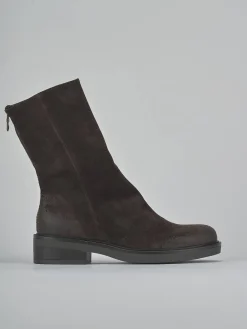 Stivaletti tacco 3cm camoscio testa