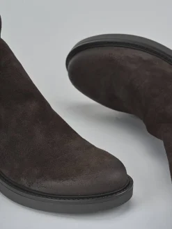 Stivaletti tacco 3cm camoscio testa