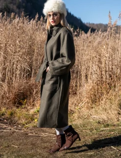 Stivaletti tacco 5cm camoscio testa