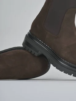 Stivaletti tacco 2cm camoscio testa