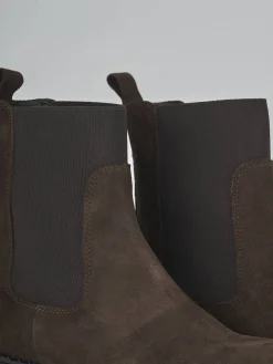 Stivaletti tacco 2cm camoscio testa