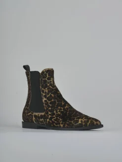 Stivaletti tacco 2cm cavallino multicolor