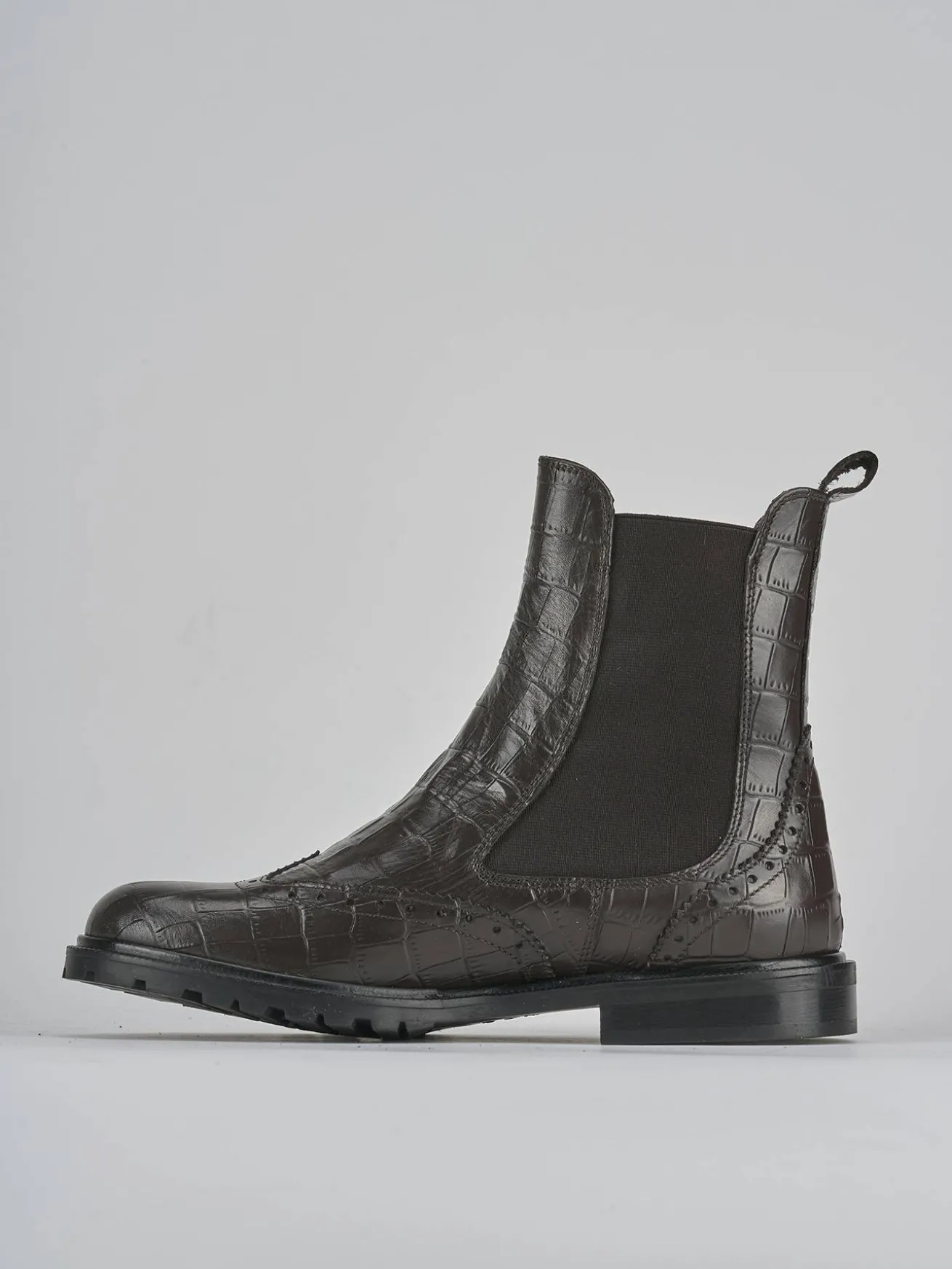 Stivaletti tacco 2cm cocco testa