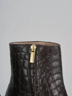 Stivaletti tacco 8cm cocco testa