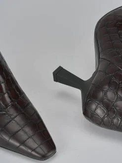 Stivaletti tacco 8cm cocco testa