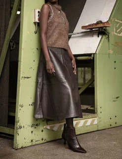 Stivaletti tacco 8cm cocco testa