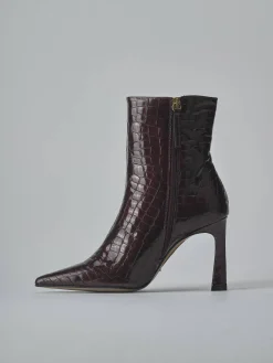 Stivaletti tacco 9cm cocco bordo'