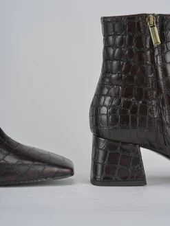 Stivaletti tacco 6cm cocco testa