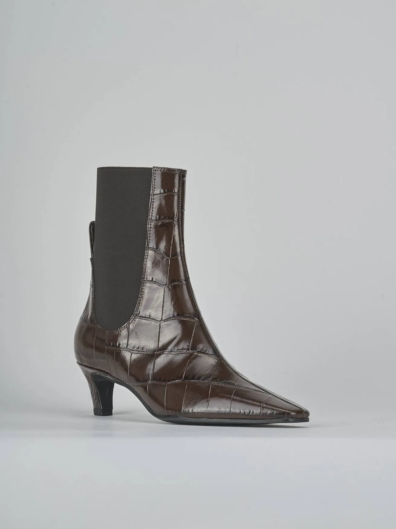 Stivaletti tacco 5cm cocco testa