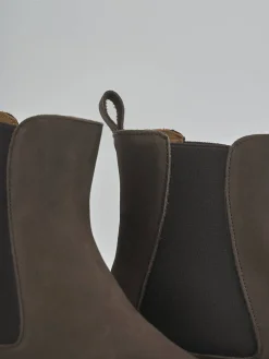 Stivaletti tacco 2cm nabuk testa