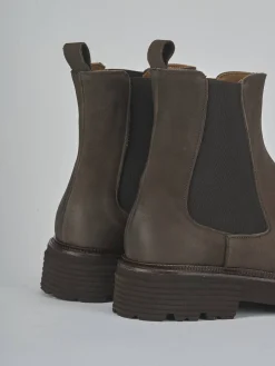 Stivaletti tacco 2cm nabuk testa