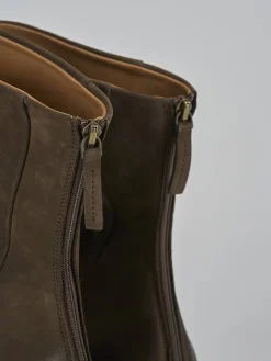 Stivaletti tacco 2cm nabuk testa