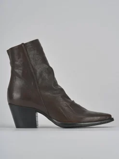 Stivaletti tacco 7cm pelle testa