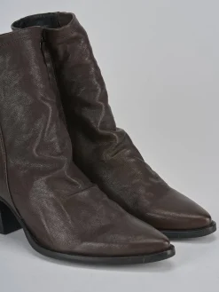 Stivaletti tacco 7cm pelle testa