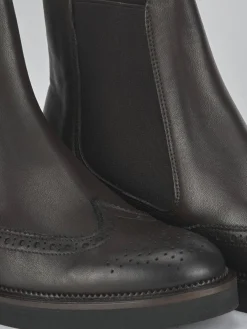 Stivaletti tacco 2cm pelle testa