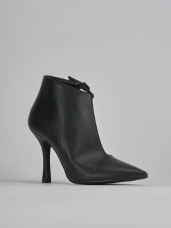 Stivaletti tacco 9cm pelle nero