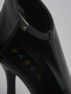 Stivaletti tacco 9cm pelle nero