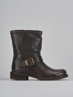 Stivaletti tacco 2cm pelle testa