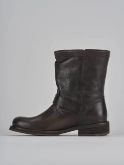 Stivaletti tacco 2cm pelle testa