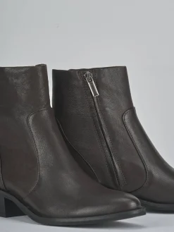 Stivaletti tacco 3cm pelle testa