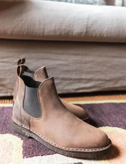 Stivaletti tacco 1cm pelle testa