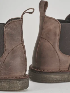 Stivaletti tacco 1cm pelle testa