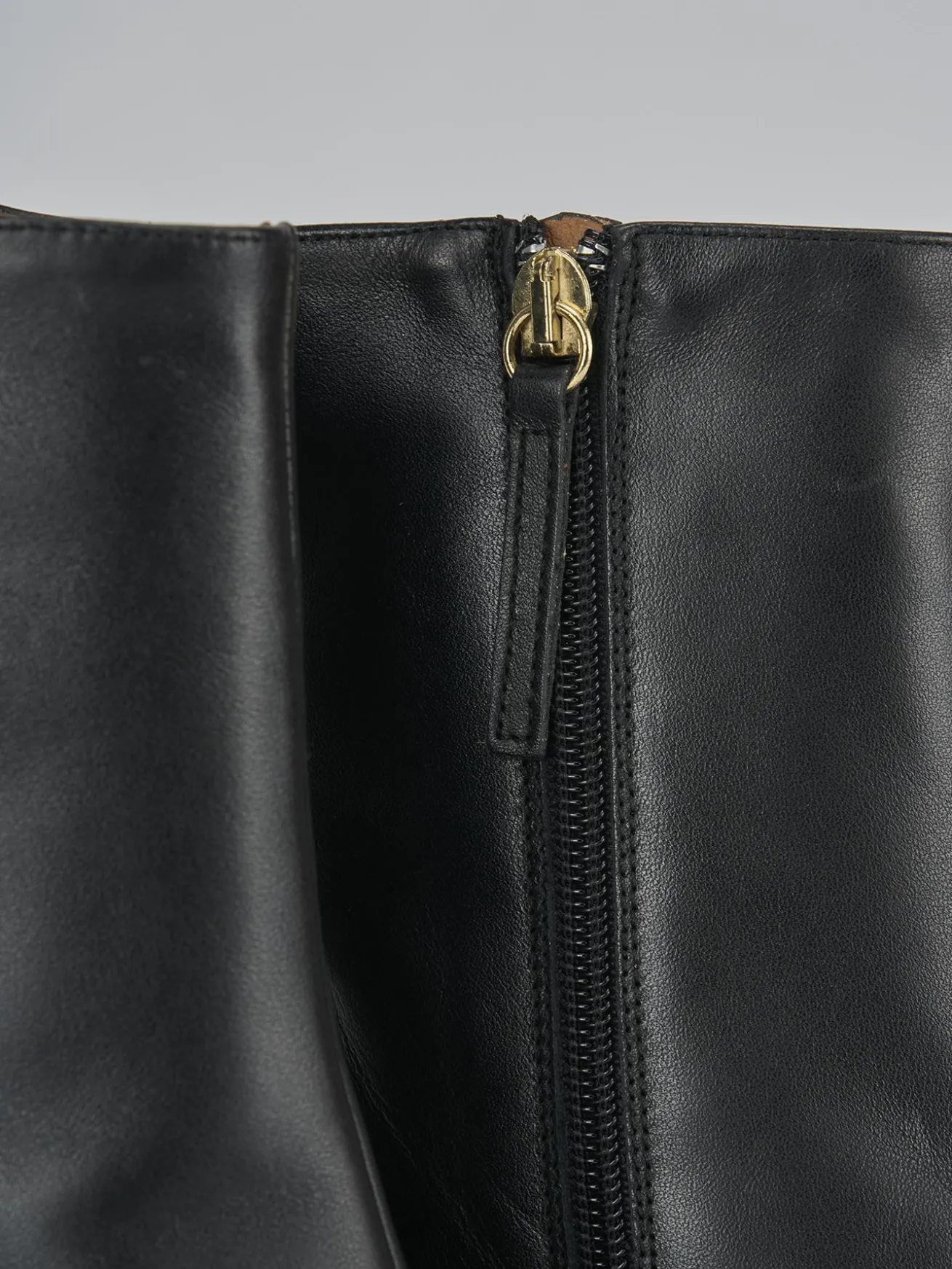 Stivaletti tacco 9cm pelle nero