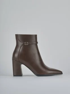 Stivaletti tacco 9cm pelle sostenibile testa