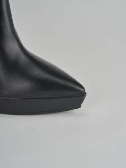 Stivaletti tacco 11cm pelle nero