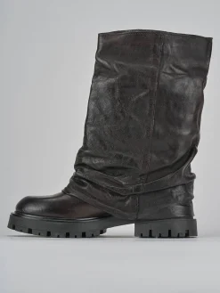 Stivaletti tacco 3cm pelle testa