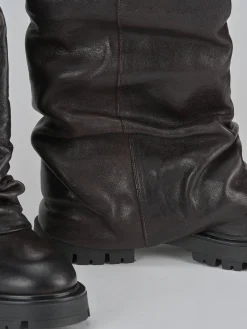 Stivaletti tacco 3cm pelle testa